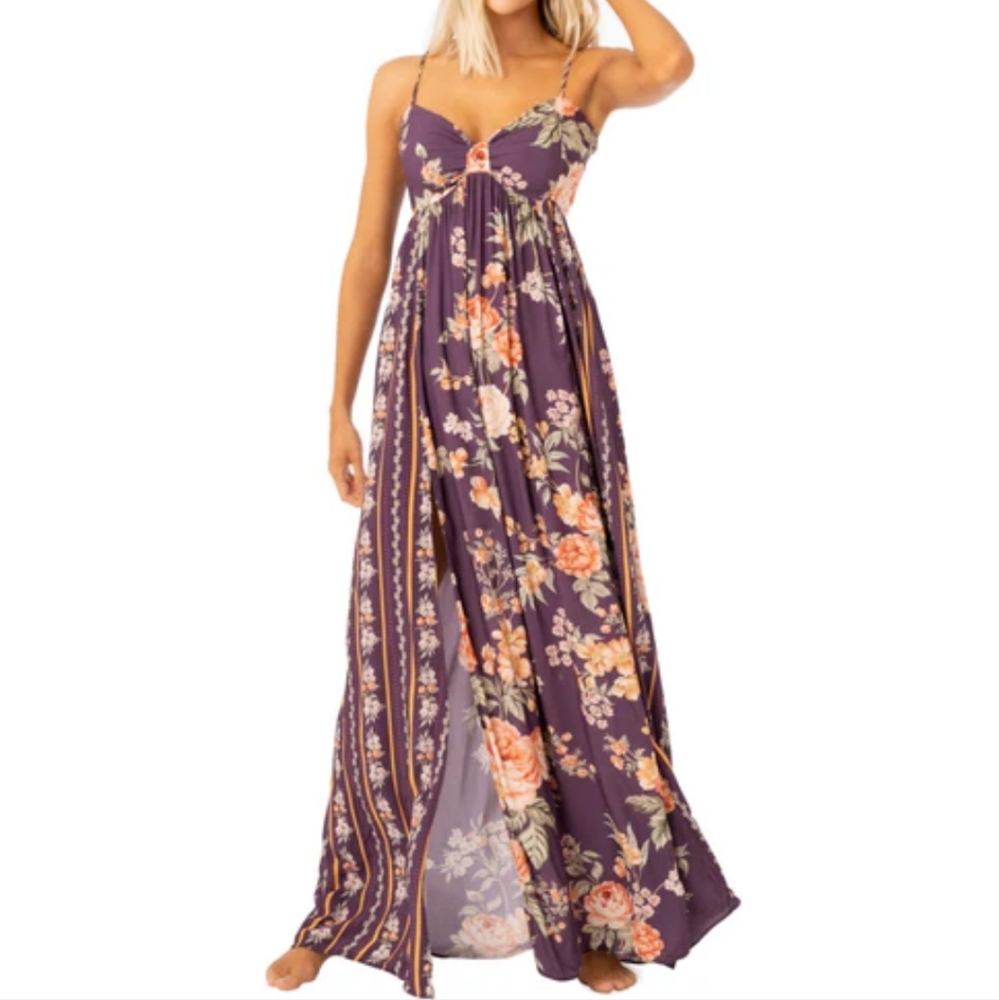 Maaji vintage Della Maxi dress in floral purple nwt 💜